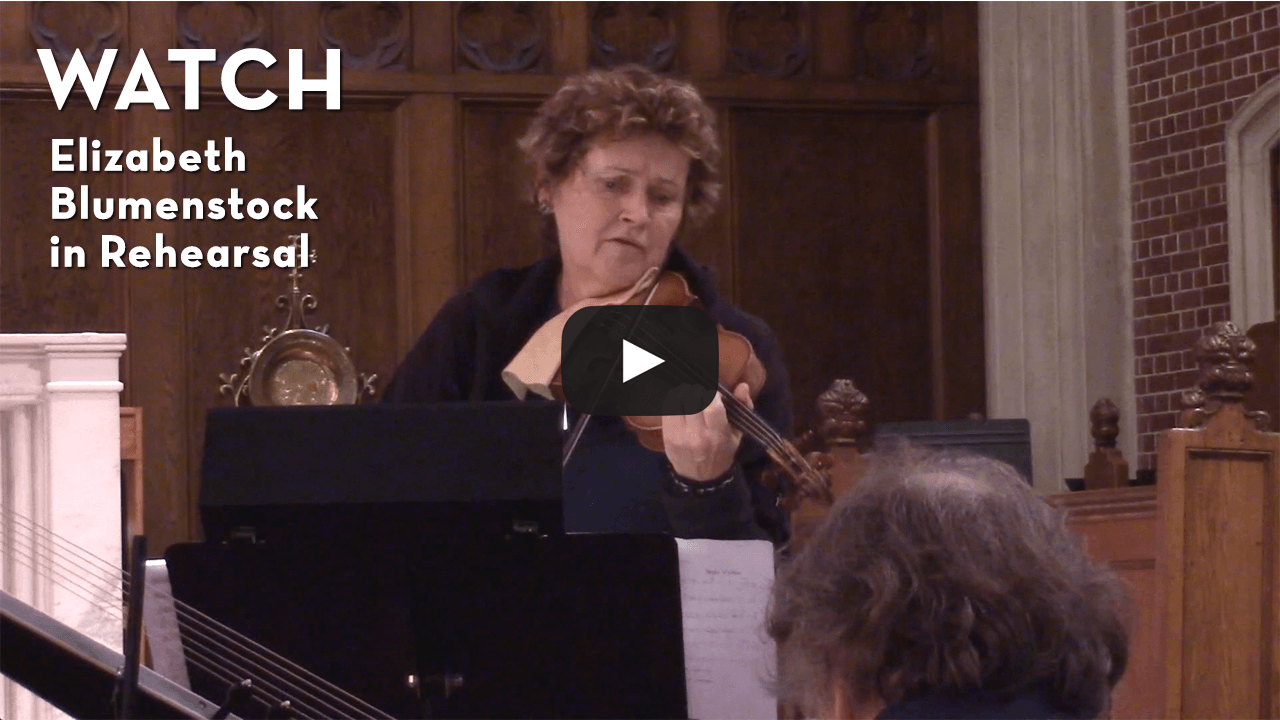 WATCH: Elizabeth Blumenstock Rehearses Pisendel